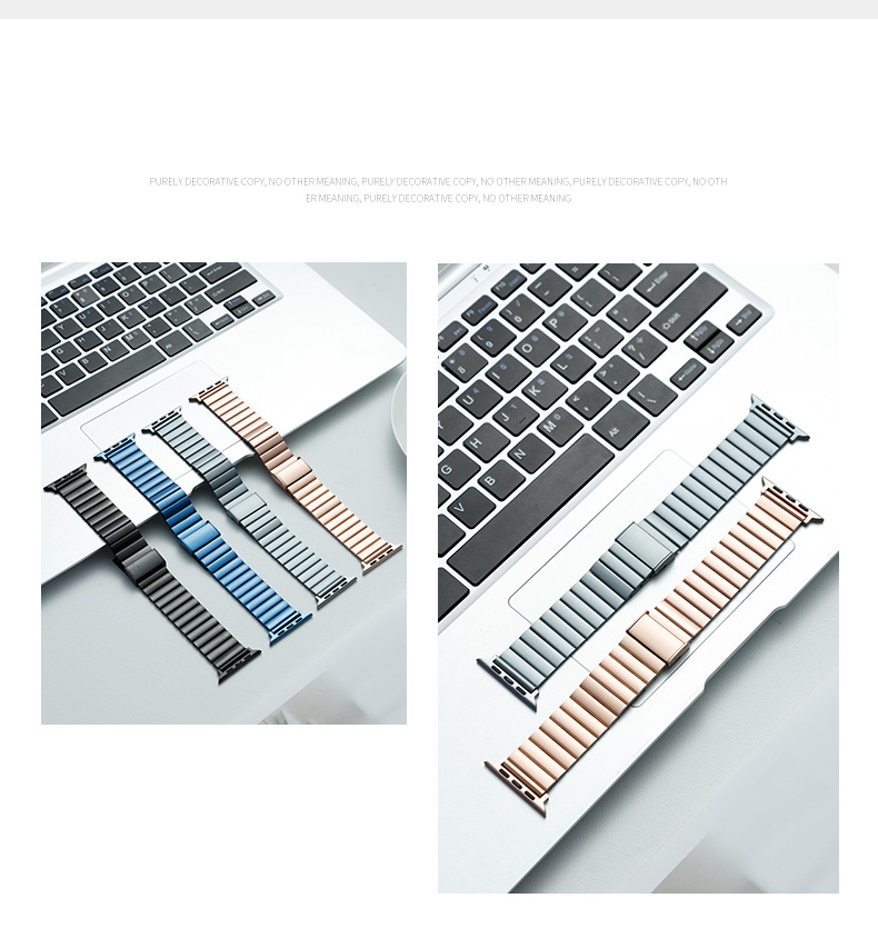 Suitable For Iwatch Strap Metal Stainless Steel Bamboo_voghion.com