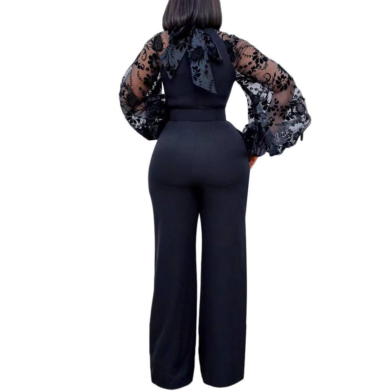 Mesh Jumpsuit Women White Overalls Party Lace Rompers New In Bodysuit One Piece Long Sleeve Summer Long Pants Y2k Spring Work_voghion.com