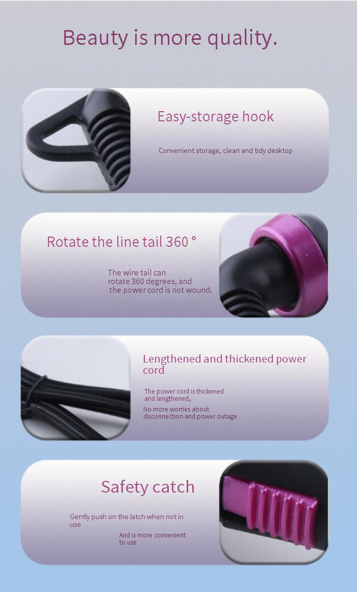 Rollers New High Power Perm Clamp Negative Ion Hair Care Widened And Enlarged Intelligent Temperature Control Straight_voghion.com