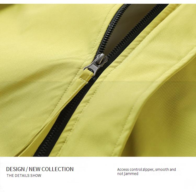 Giacca casual con cappuccio da uomo - Giacca a vento leggera unisex, cappotto streetwear con cerniera per tutti i giorni (nero/bianco/viola/giallo)_voghion.com