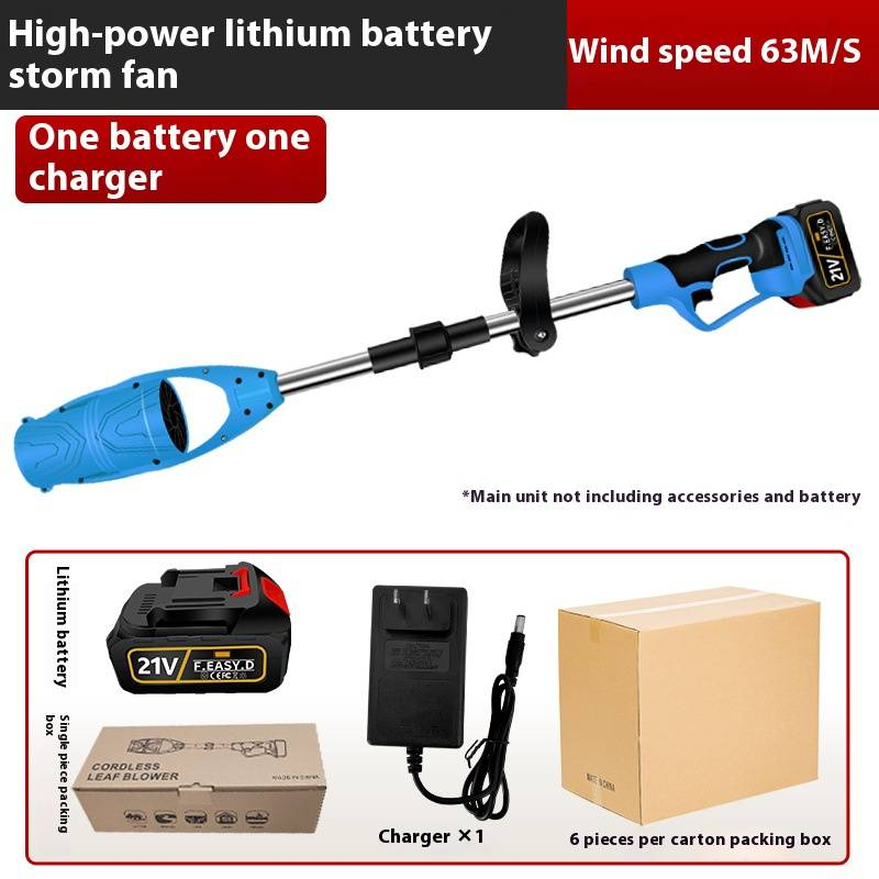 20V Cordless Leaf Blower & Snow Blower, 2-in-1 High-Power Garden Blower With Foldable Design, Rechargeable Lithium Battery For Outdoor Cleaning_voghion.com