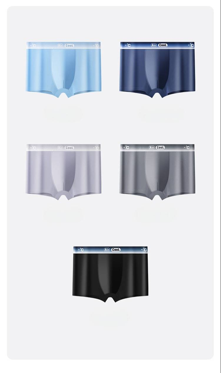 Boxer rafraîchissant en soie pour homme – Ultra-fin et respirant pour l'été, coupe extensible (L-4XL, plusieurs options)_voghion.com