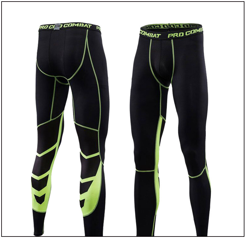 Men's Compression Pants High Elasticity Workout Running Basketball Training Quick-Dry Sports Tights For Gym & Outdoor Activities_voghion.com