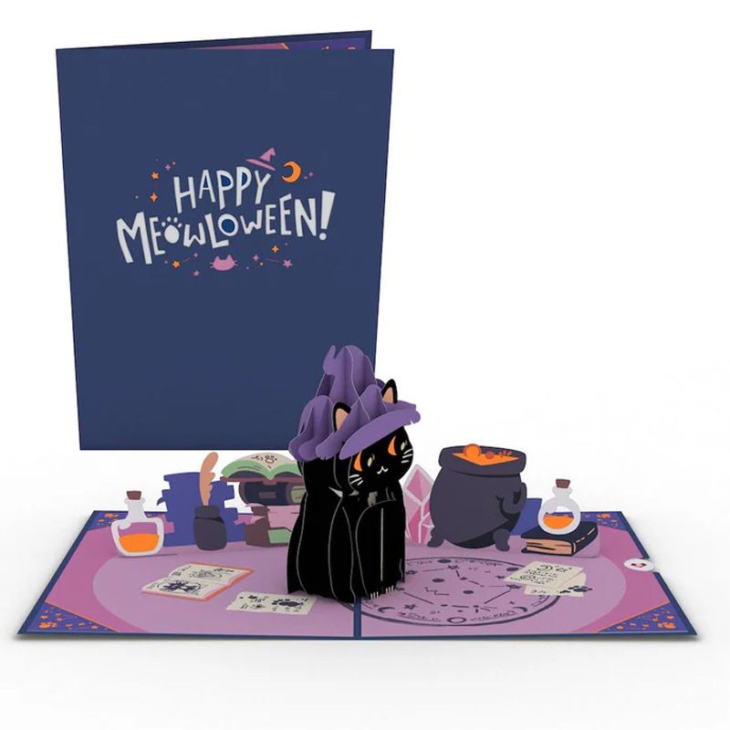 Halloween 3D Pop-Up Greeting Cards With Glitter & Foil – Pumpkin Skull Witch & Scarecrow Designs – Premium Laser-Cut Party Invitations For Spooky_voghion.com