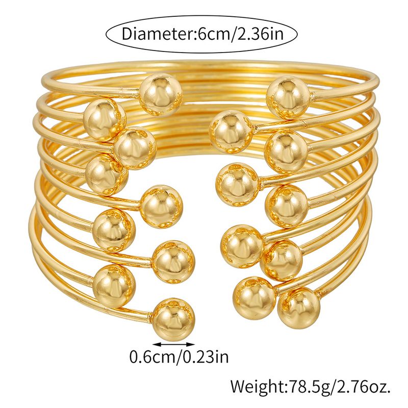 Modische und personalisierte Armbänder, 9 Stück pro Set, gestapelt mit offenen Armbändern, Retro-Metallschmuckzubehör für Damen_voghion.com