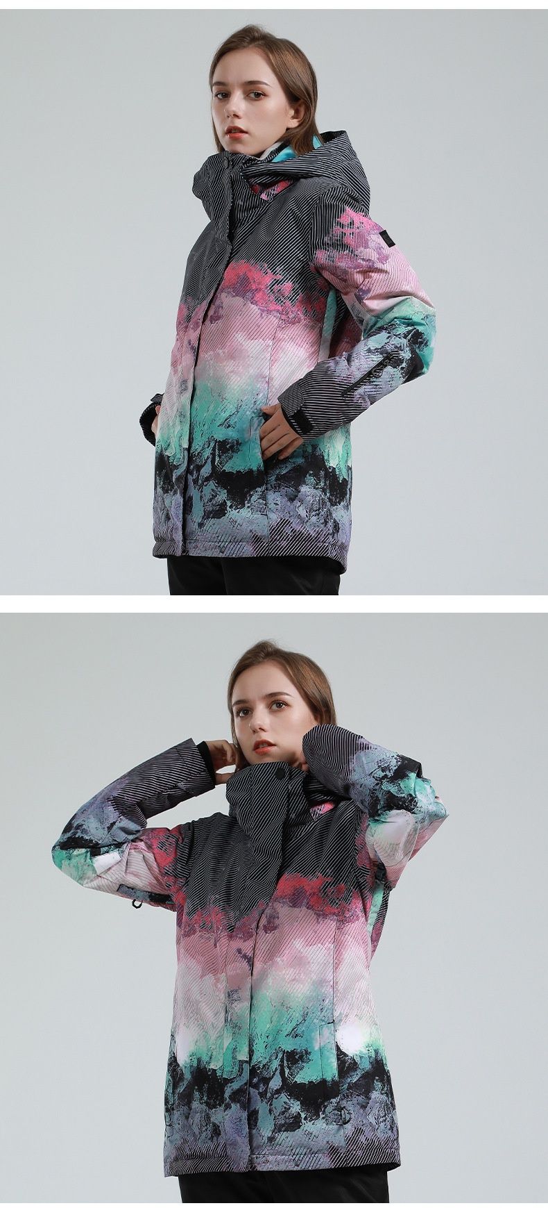 001 Nuovo sci invernale per donna, giacca da snowboard da neve calda e spessa, impermeabile e antivento, per il commercio estero_voghion.com