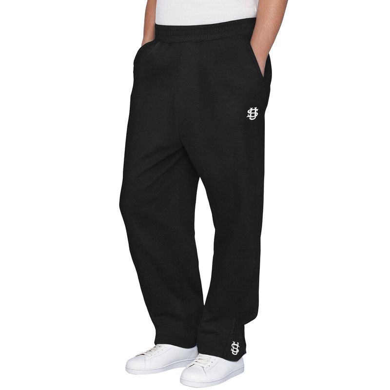 Men's Activewear Retro Y2k Street Trend Hip Hop Casual Elastic Waist Zipper Loose Solid Color Sports Casual Pants_voghion.com