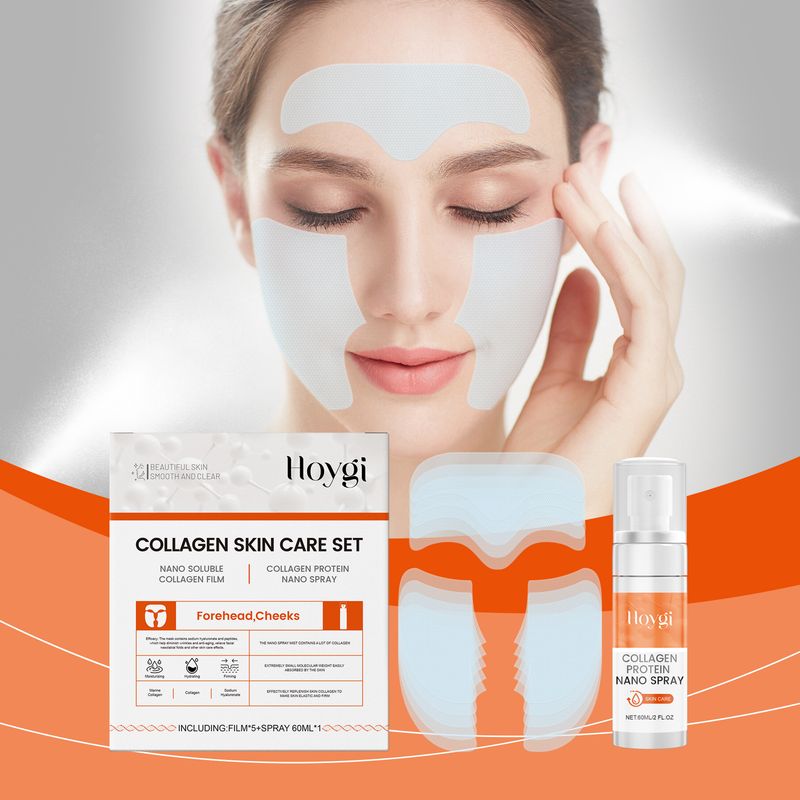 Hoygi Set Collagen Firming Nourishing Spray Hydrating Moisturizing Revitalizing Face Mask_voghion.com