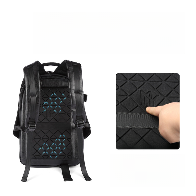 Nuovo zaino da uomo semplice in PU, tendenza coreana della moda_voghion.com