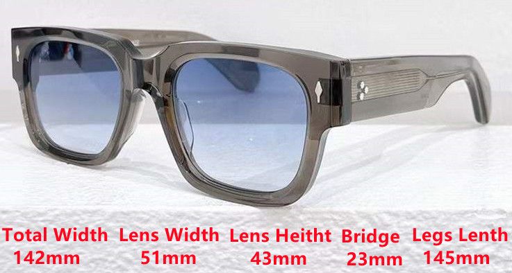 Nye varer TOP ENZO Retro Vintage Rektangulær Udendørs Acetat Stort Stel TIL Mænd Kvalitet JMM Designer Dame Solbriller Optisk_voghion.com
