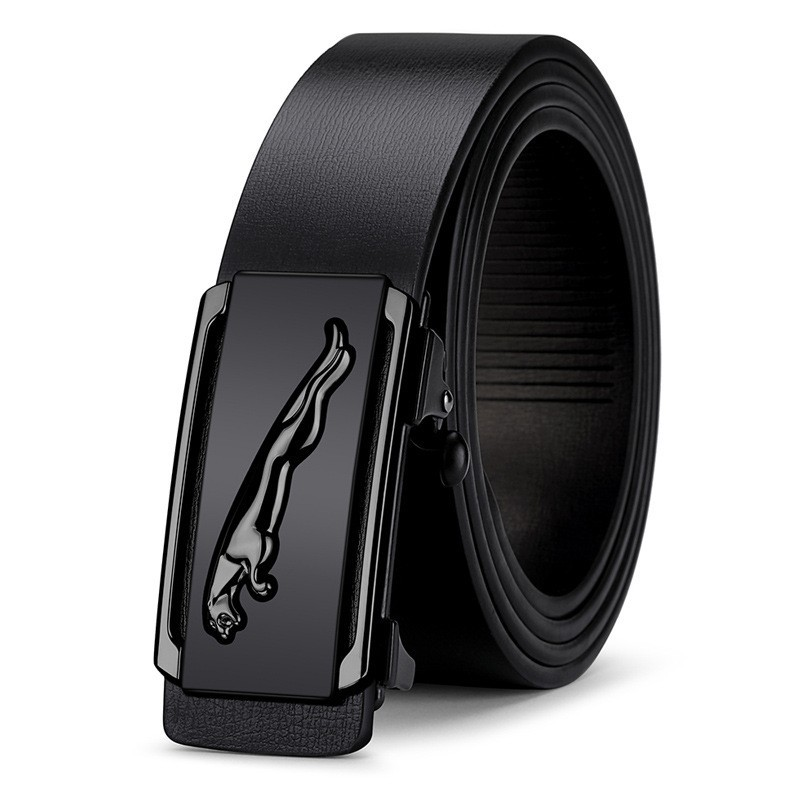2023 New Hot Selling Belt for Men's Upgraded Automatic Buckle Two Layer Cowhide Belt, Trendy and Versatile Classic Pant Belt for Men_voghion.com