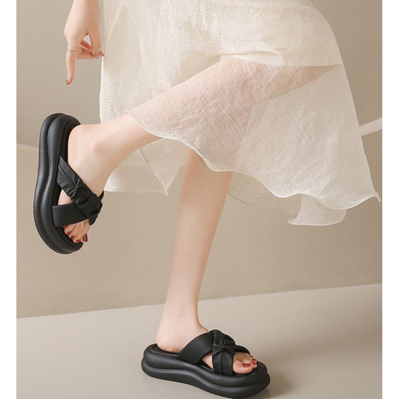 Γυναικεία σανδάλια με χοντρή σόλα και ανυψωτικά, καλοκαίρι 2024, μοντέρνα σανδάλια Fairy Wind, με πλατφόρμες δύο τεμαχίων, μικρές_voghion.com