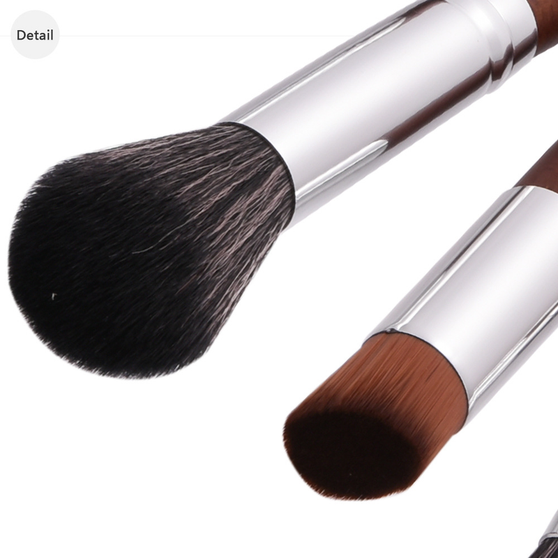 10-teiliges Make-up-Pinsel-Set, Beauty-Tools, Grundierungspinsel, Wimpernpinsel, schwarzes Mahagoni-Pinsel-Set GUJHUI Yun_voghion.com