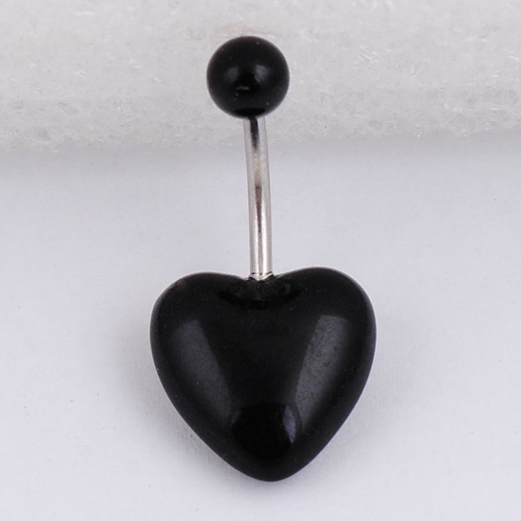 Piercing alla moda in acciaio inossidabile con diamanti intarsiati in acrilico_voghion.com