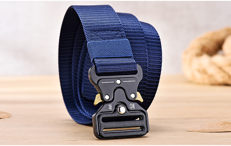 Men's Belts Men's Tactical Belt Cobra Functional Outdoor Nylon Buckle Belt Alloy Buckle Men's Canvas Overalls Belt_voghion.com