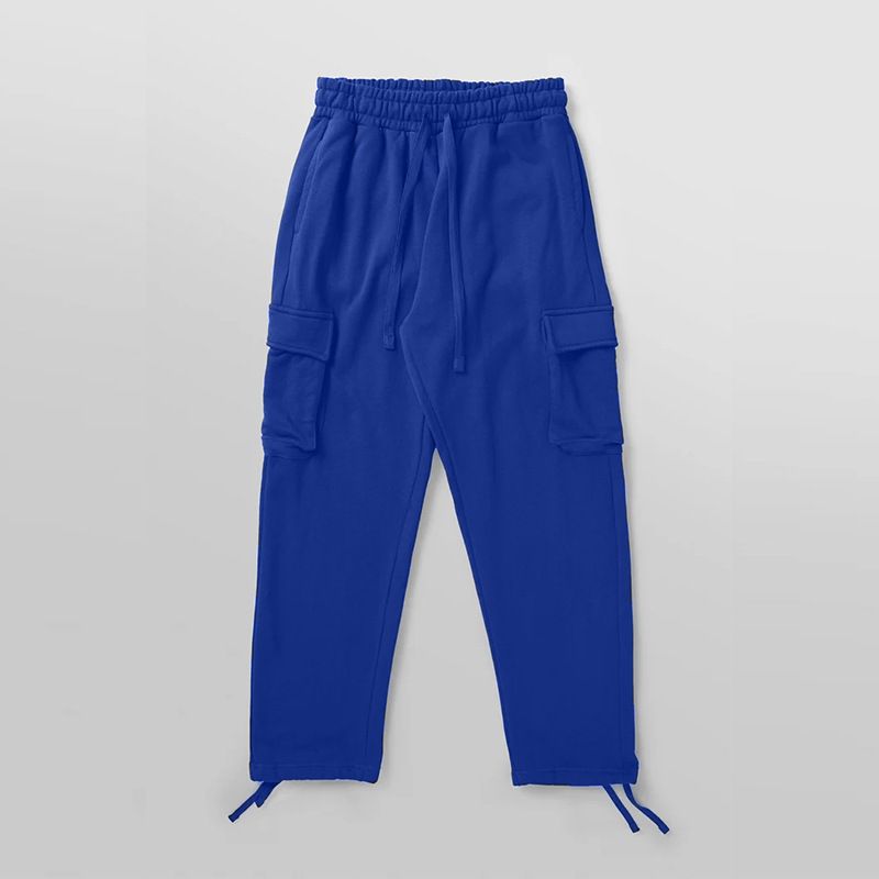 Men’s Utility Cargo Pants – Multi-Pocket Straight-Leg Drawstring Joggers (S-3XL, 6 Neutral Tones)_voghion.com