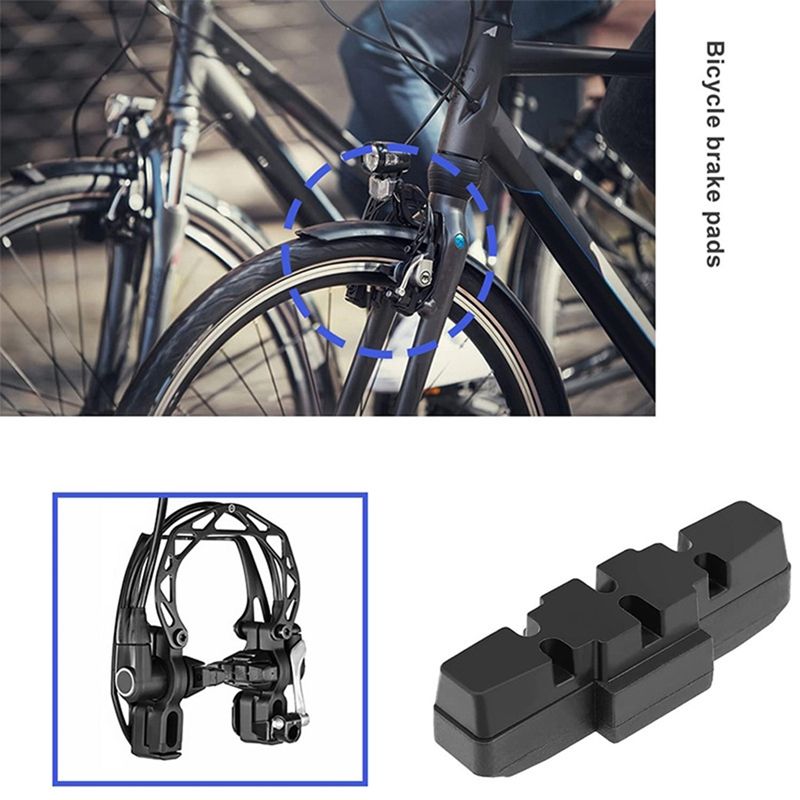 Lot de 8 patins de vélo pour Magura HS11/ HS22/ HS24/ HS33/ HS66 50 mm, bloc de frein V-Brake, accessoires de vélo de route_voghion.com