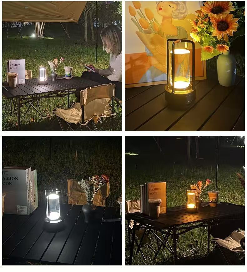 Outdoor Camping Lights, Bar, Dining Table, Desktop Atmosphere Bedroom Night Light, Bedside Charging Bar Table Lamp_voghion.com