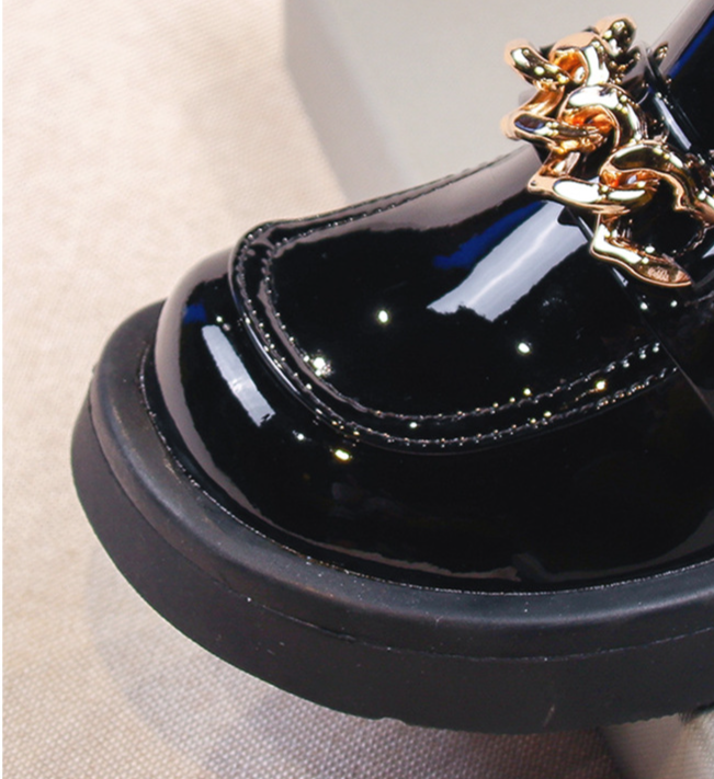 Girls boots spring and autumn 2023 new children's short boots Korean version little girl princess leather shoes baby girl knitted socks boots_voghion.com