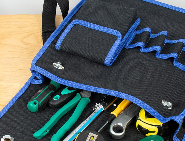 Large Canvas Wear-resistant Toolkit Labor Protection Maintenance Electrician Shoulder Bag Multi-functional Toolkit_voghion.com