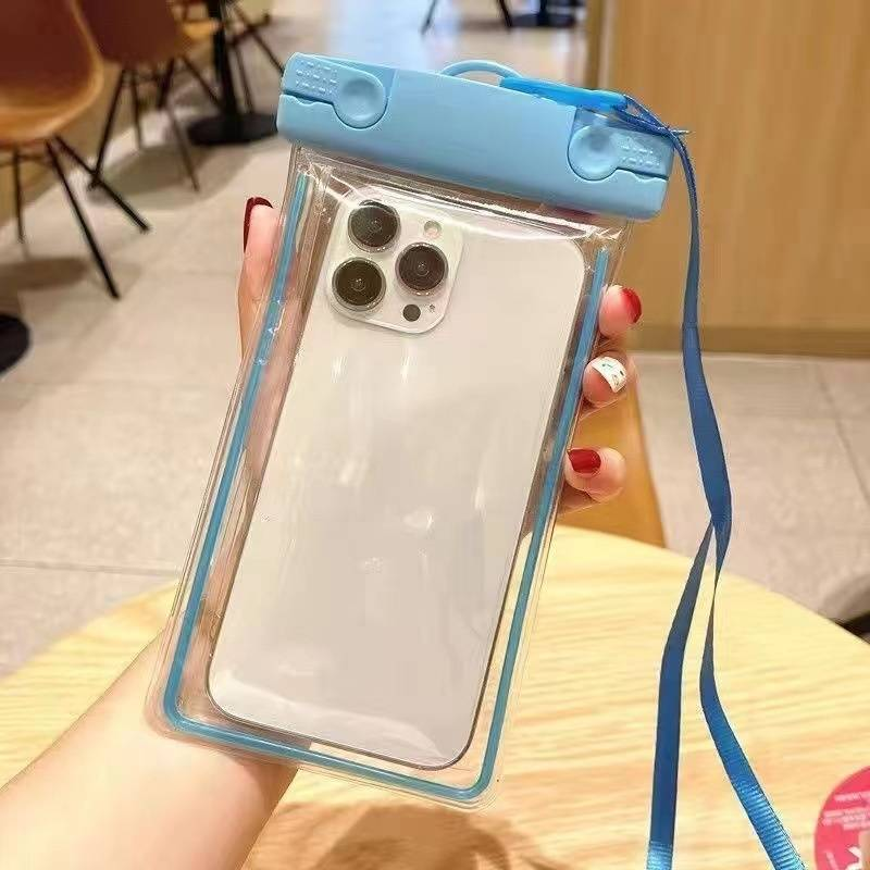 Glow-in-the-dark Mobile Phone Waterproof Bag Can Touch Screen 3-layer Waterproof Cover Diving 8-level Waterproof Mobile Phone Bag_voghion.com