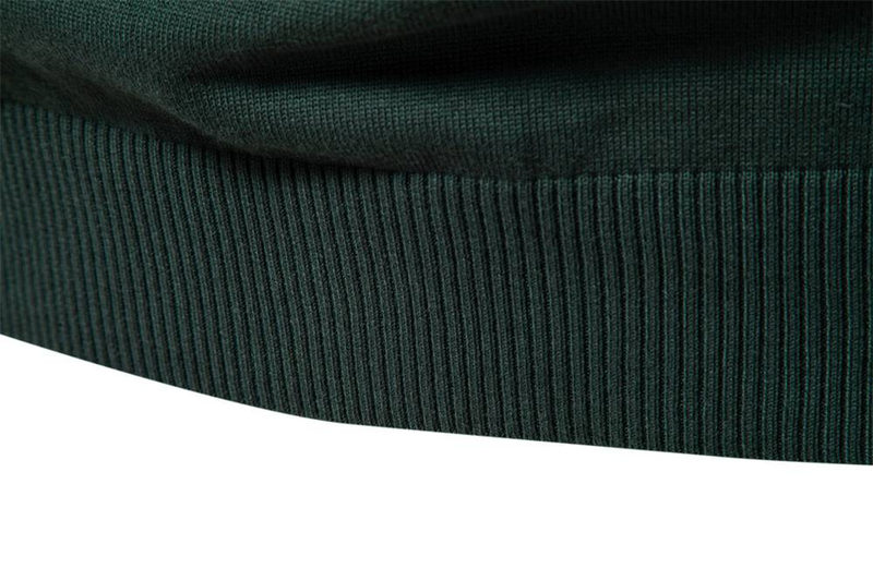 Suéter de primavera y otoño para hombre, nuevo, con cuello alto y media cremallera, suéter a rayas de colores a juego, camisa informal de moda para hombre._voghion.com
