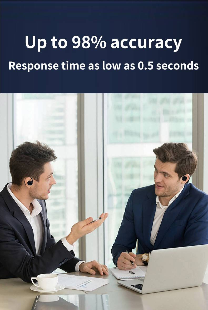 Auricolari Smart Touch: controllo touch con un dito, assistente vocale, regolazione del volume e cambio lingua_voghion.com