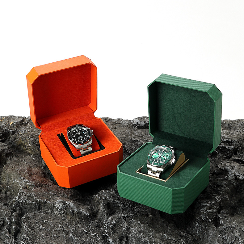 Scatola porta orologi in similpelle con coperchio ottagonale, scatola porta orologi, scatola porta orologi da uomo ..._voghion.com