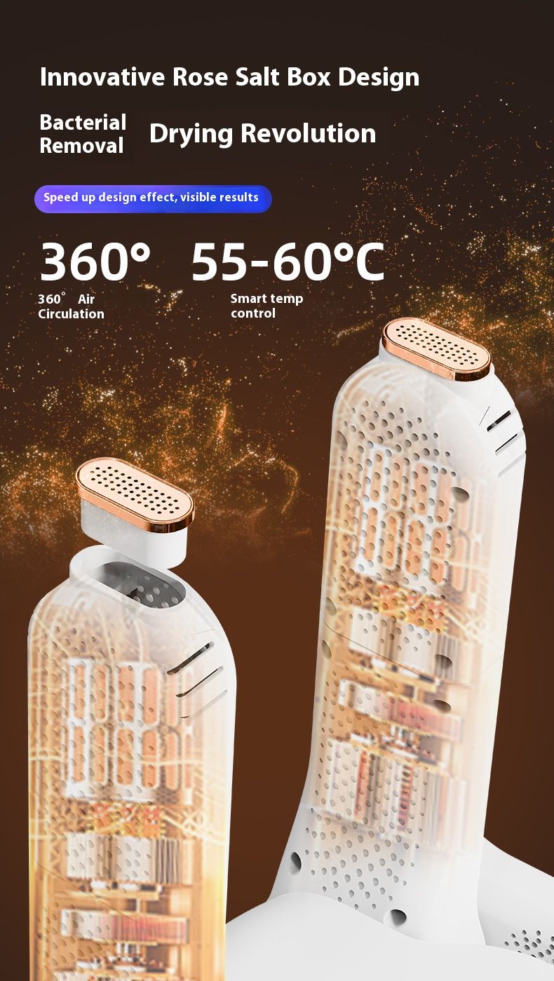 Foldable Telescopic Shoe Dryer With Timer & UV Sterilization - Adjustable Footwear Warmer For Sneakers, Boots, Kids Shoes (220V EU/US/UK Plug)_voghion.com