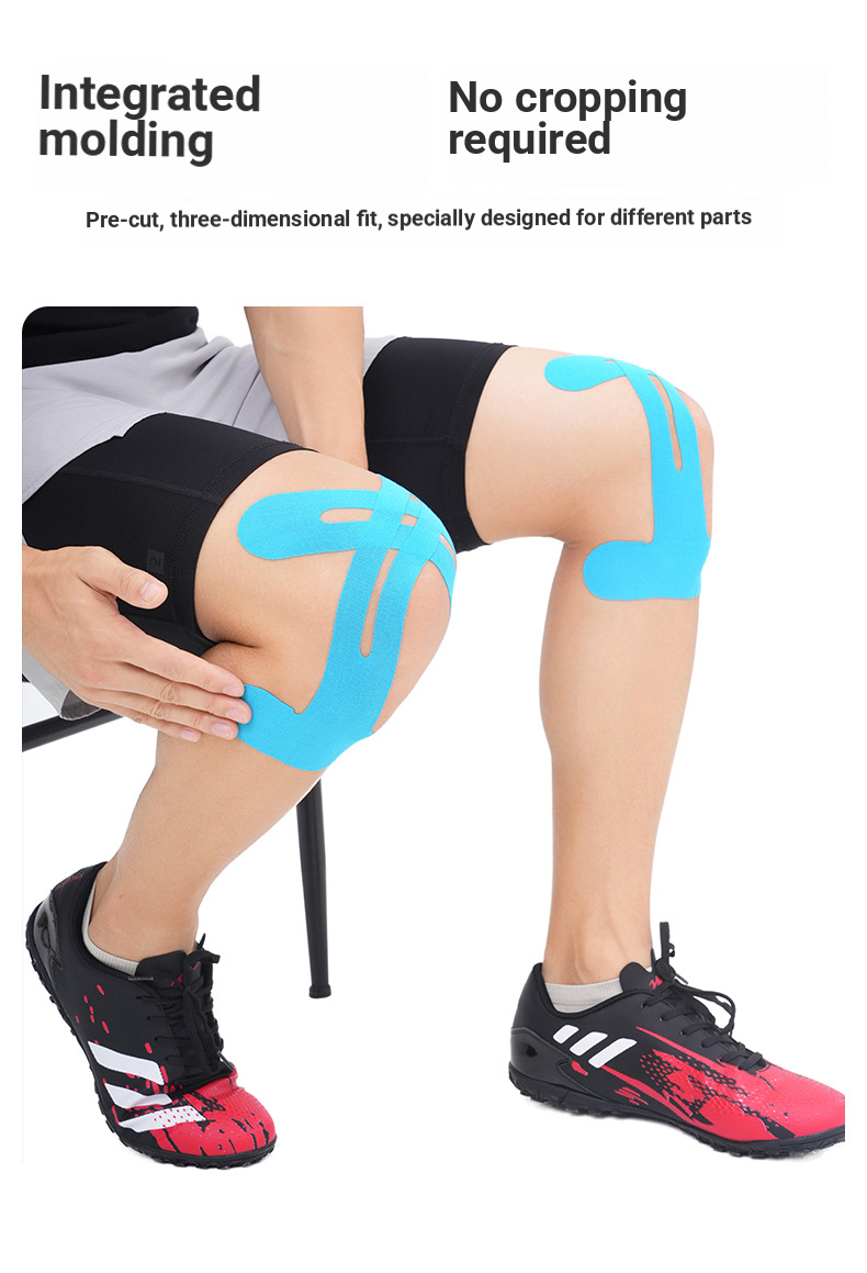 Pre-cut Knee Muscle Patch, Elastic Muscle Patch, Sports Protective Tape, Pre-cut Muscle Patch_voghion.com