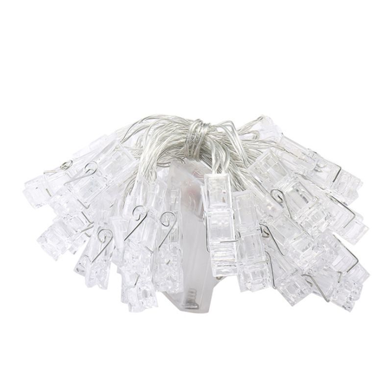 Battery-Powered LED Clip String Lights – 1.5M/3M/5M/10M Photo Display Fairy Lights For Indoor Room Decor, Christmas & Party_voghion.com