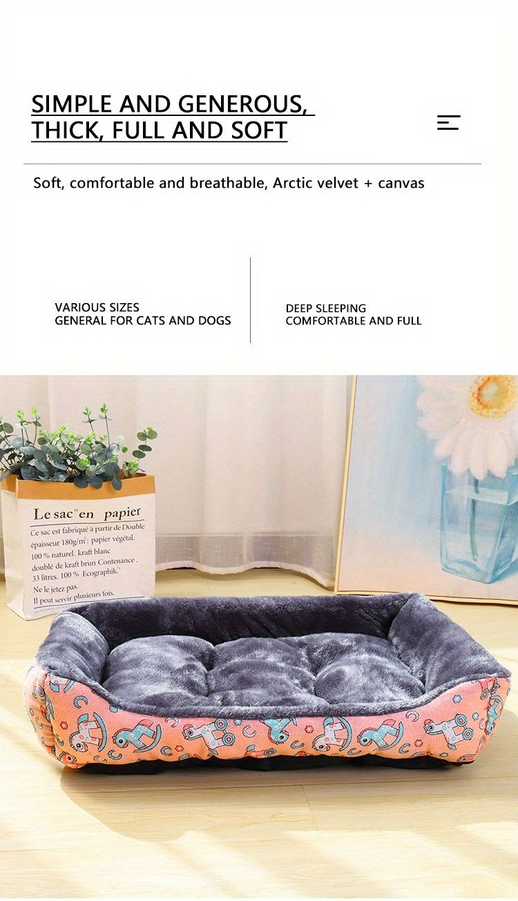 Hundebett Home Pet Großes Zubehör Sofa Zubehör für kleine Hunde Waren Tiere Große Accessoires Mittlere Matte_voghion.com