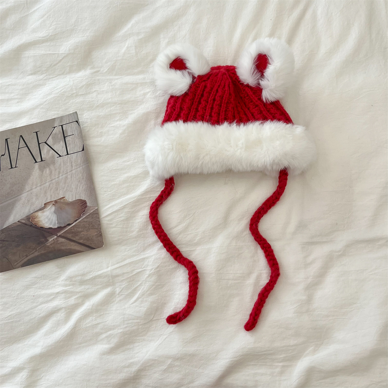 Cappelli per bambini Cappelli invernali per ragazze Pullover Plus Velluto Cappelli per orecchie da bambino per uomo e donna Autunno e inverno Cappelli Lei Feng per bambini spessi e caldi_voghion.com