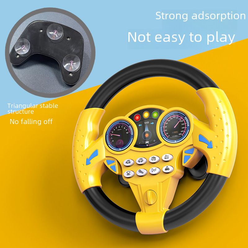 Cross-border Multifunctional 360° Rotatable Simulation Steering Wheel for Kids_voghion.com