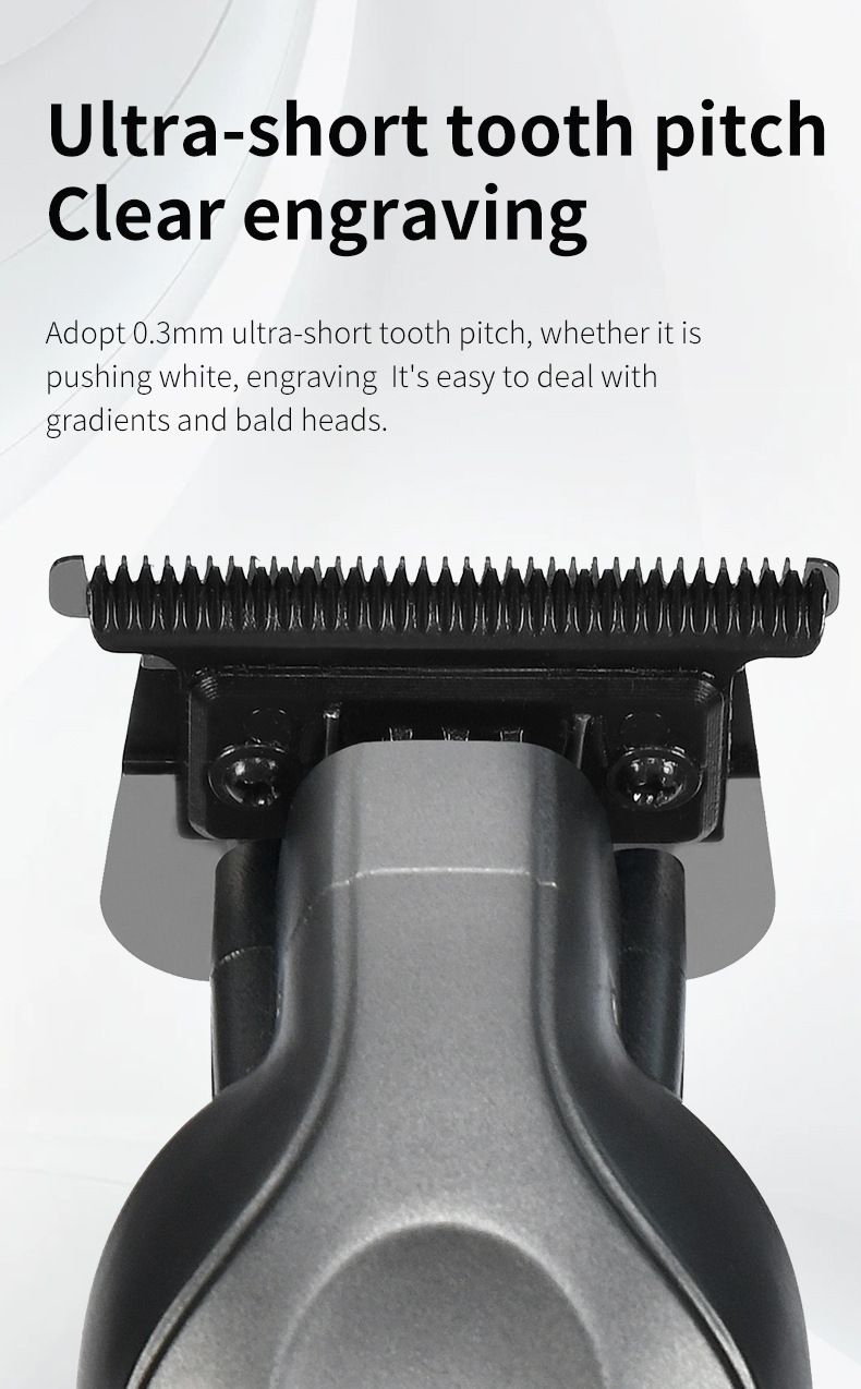 Tagliacapelli con ricarica rapida di tipo C, qualità professionale da salone, motore magnetico con autonomia di 180 minuti, basso rumore_voghion.com