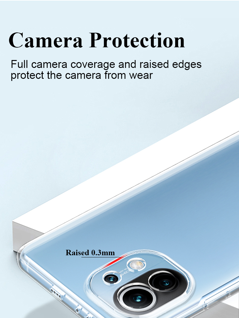Funda de silicona suave para Xiaomi Mi 12, 12X, 11, 11T, 11X, 10, 10T, 9, 9T, 8 SE Pro, 10S, 11i, ultrafina, transparente, trasera, cubierta completa C_voghion.com