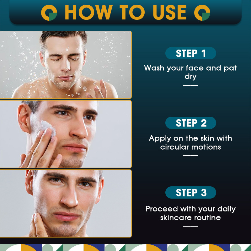 Creme facial nutritivo e reparador para homens, creme facial com retinol para clareamento de rugas, creme hidratante_voghion.com