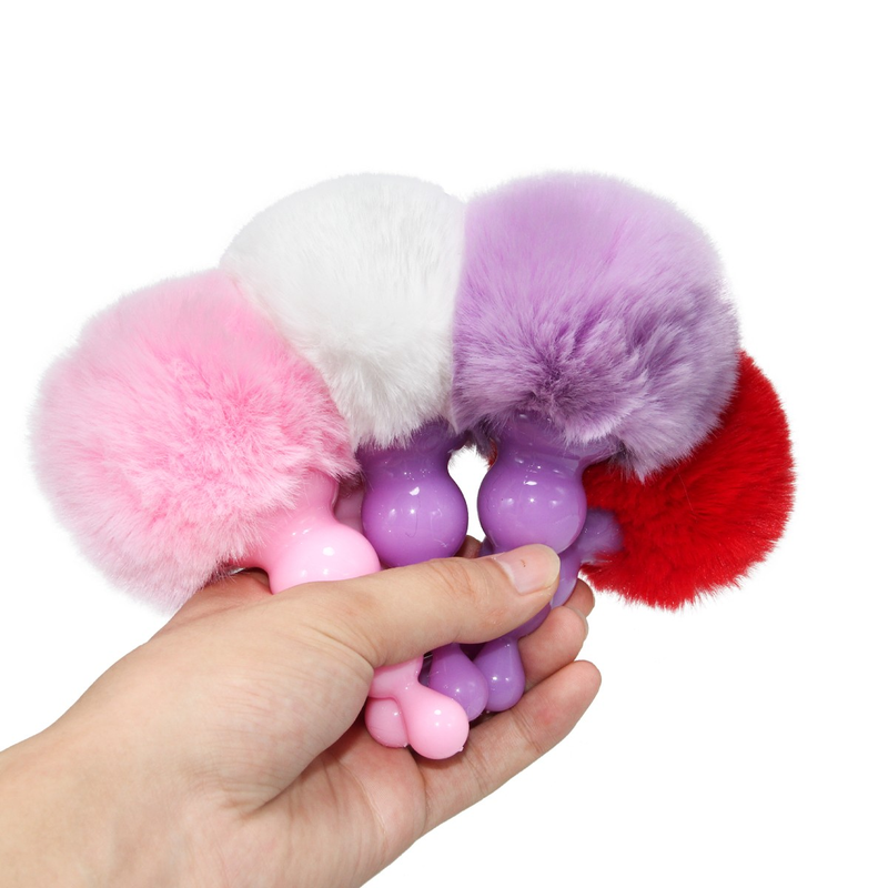 Anale Plug Siliconen Pluche Konijn Staart Seksspeeltje voor Vrouwen Mannen Gay Sexy Butt Plug Prostaat Massager Staart Anale Plug y_voghion.com