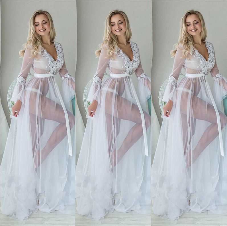 Falda de mujer ajustada de malla súper hada falda larga vestido de maternidad de talla grande falda larga_voghion.com