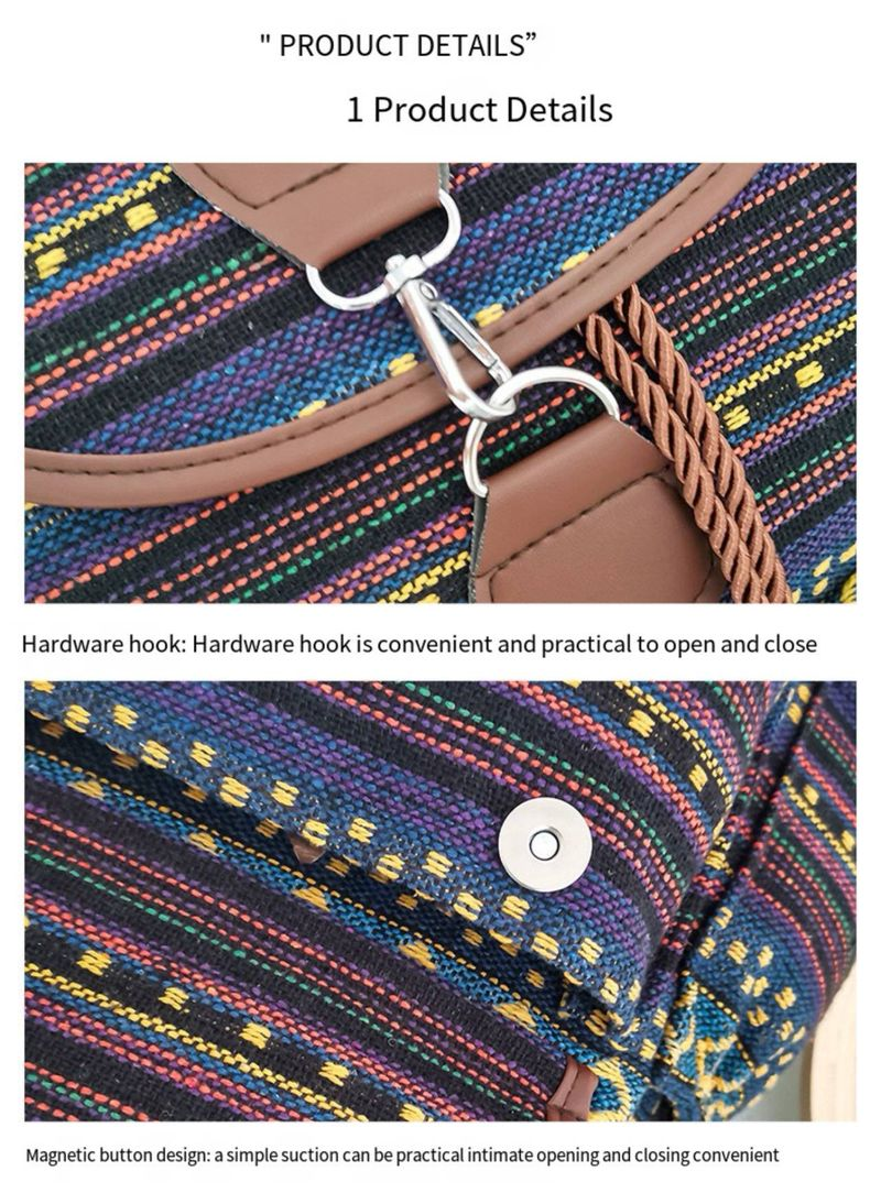Boho Mandala Etnisk Bohemisk Ryggsäck Handväska för Kvinnor Anti-Stöld Mode Ryggsäck Axelväska_voghion.com