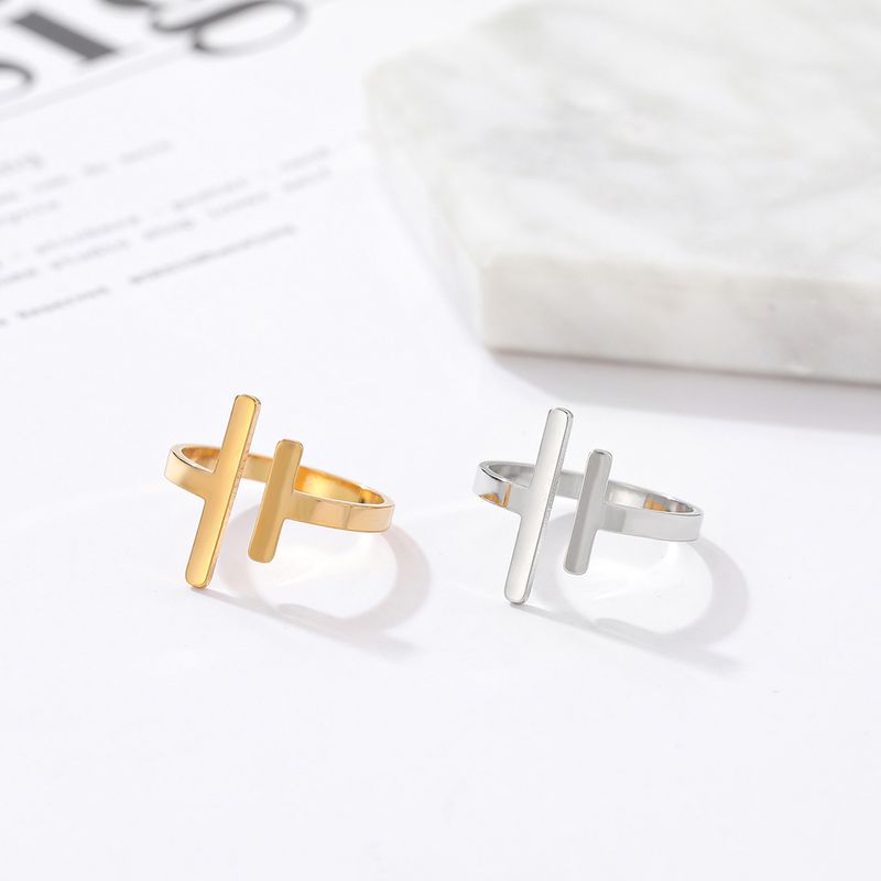 2025 Neuheiten Edelstahl Ring Einfache Minimalistischen Stick Mode Paar Einstellbar Ringe Für Frauen Schmuck Hochzeit Party Mädchen Trend_voghion.com