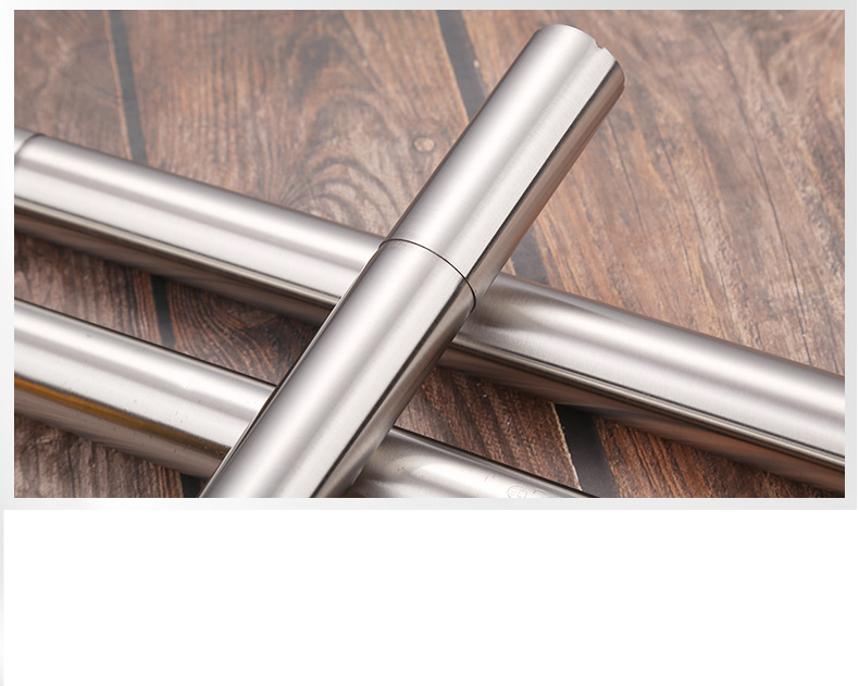 Boîte de rangement de tube de brochette de barbecue en acier inoxydable, boîte de rangement de perceuse cylindrique en acier, ustensiles de barbecue_voghion.com