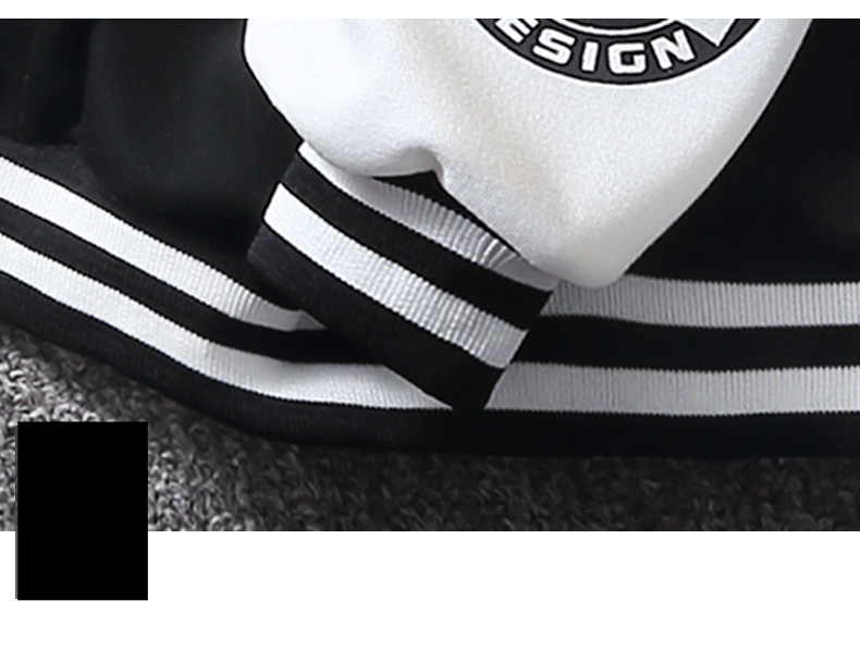 Baseballjacke für Jungen von Mother & Kids für Frühling und Herbst – trendige und hochwertige Oberbekleidung für Kinder von 6–12 Jahren (Schwarz/Grün, Buchstabendruck)_voghion.com