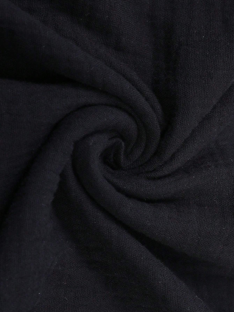 Einfarbiges Rundhalshemd für Herren im Herbst – Hochwertige Baumwollmischung mit modernem minimalistischem Design_voghion.com