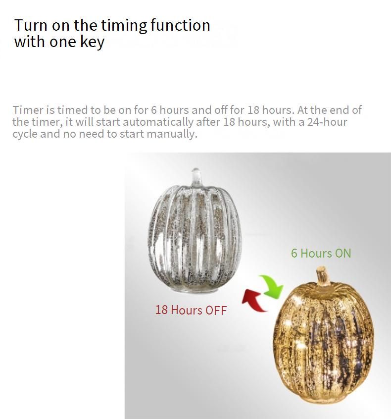 Halloween Glas Kürbis Laterne Glas Kürbis Spot Atmosphäre Nacht Licht Dekoration_voghion.com