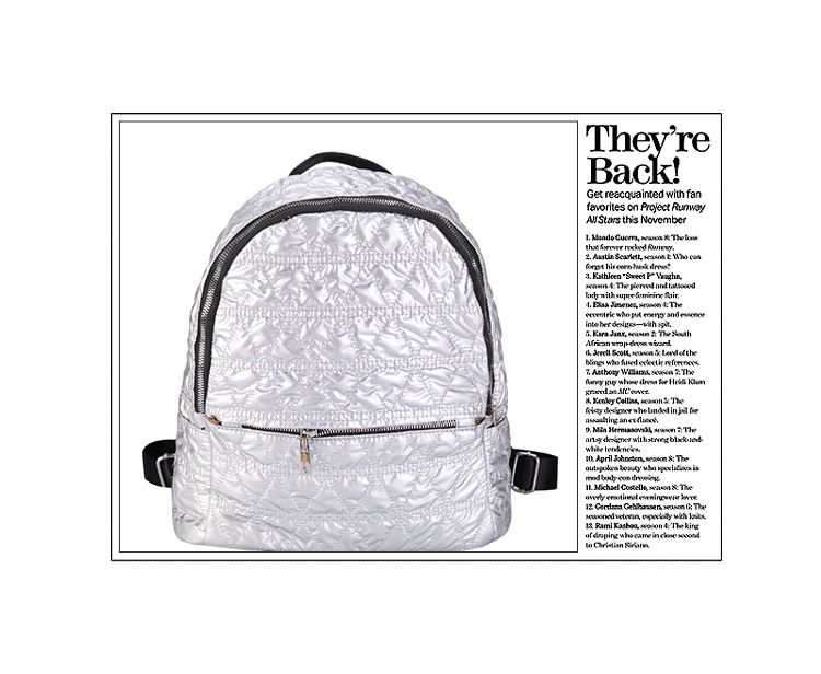 lightweight waterproof down fabric casual backpack space cotton backpack_voghion.com