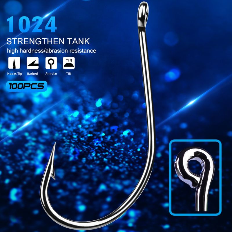 Marke PRO BEROS Angelausrüstung Stacheldraht Maruyo 100 Stück/Packung Groß High Carbon Stahl Einzelhaken_voghion.com