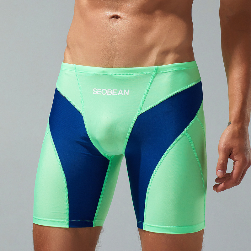 SEOBEAN Hibbing neue Mode für Männer mit niedriger Taille, lange Boxer-Badehose, heiße Frühlingshose, Herren-Badeanzug, Badehose im Großhandel_voghion.com