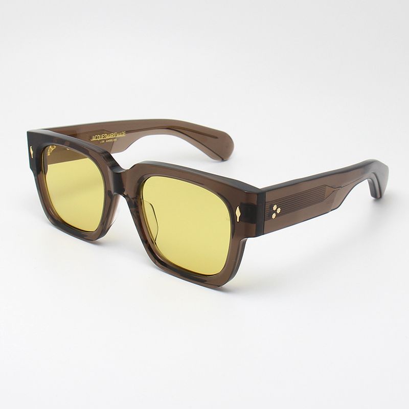 Nye varer TOP ENZO Retro Vintage Rektangulær Udendørs Acetat Stort Stel TIL Mænd Kvalitet JMM Designer Dame Solbriller Optisk_voghion.com