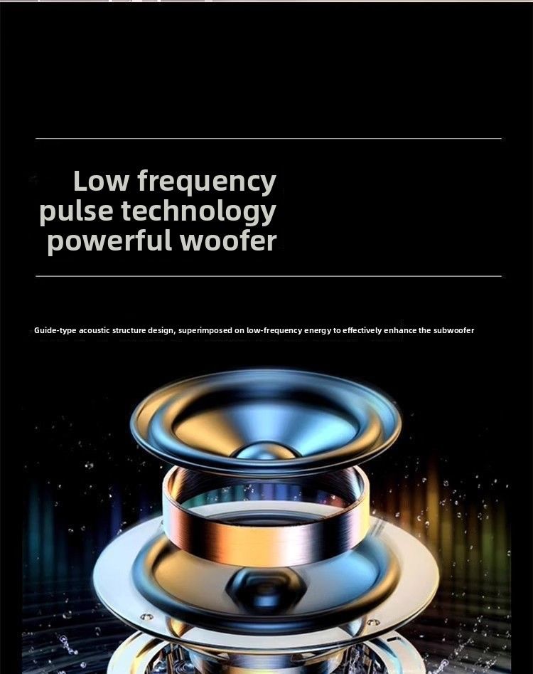 Cross-border Subwoofer Wireless Bluetooth Small Speaker Outdoor Audio Card Voice Broadcast Mini Smart Speaker_voghion.com